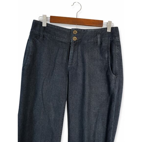 Lauren Jeans Co Lauren Ralph Lauren Premium Wide Leg Trouser Wns Dark Wash 29x33 - Picture 3 of 6